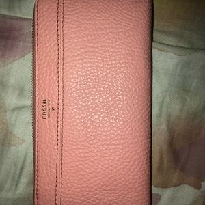Pink Fossil Wallet